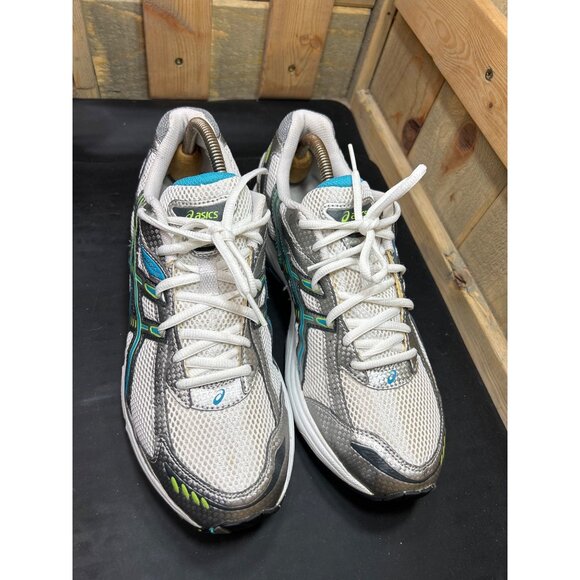 Asics Gel-Kanbarra 4 Womens Running Shoes Size 11 White Mesh W/ Teal & Lime - Picture 11 of 11